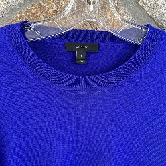 J. Crew Purple Merino Wool Side Tie Slit Sweater - Picture 5 of 10